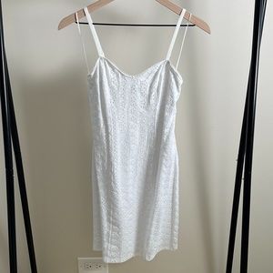 Express White Eyelet Dress